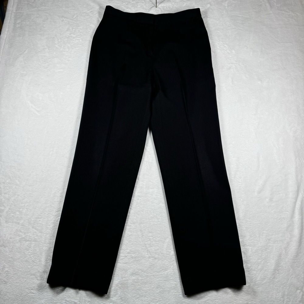 Lauren Ralph Lauren Black Wool Flat Front Pants‎ Women's Size 10